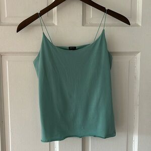 Gap Turquoise Camisole Crop Top with Shelf Bra